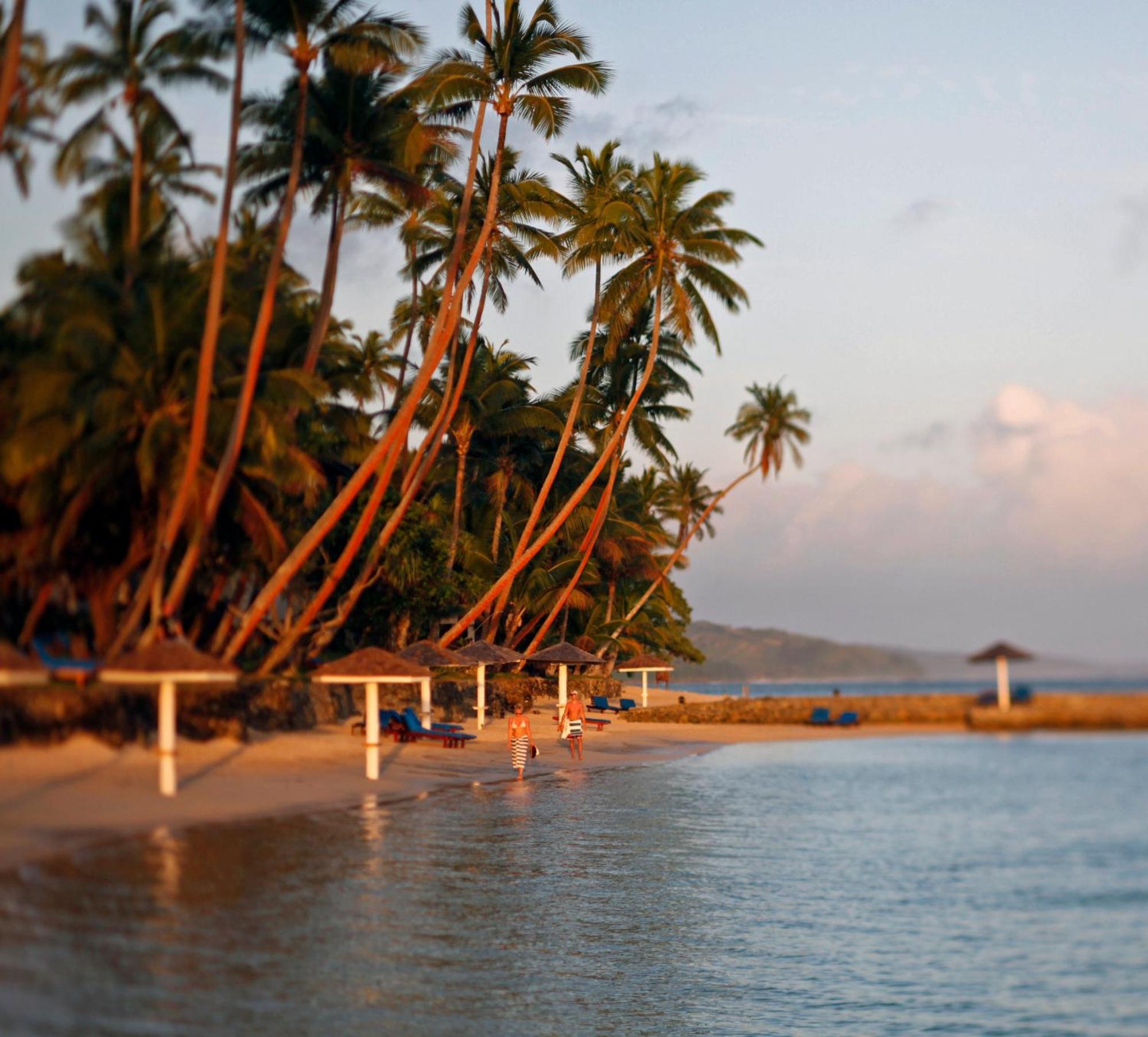 Hotel The Warwick Fiji Korolevu  Exteriér fotografie Beach at the resort