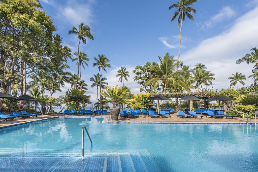 Hotel The Warwick Fiji Korolevu  Exteriér fotografie Pool at the hotel
